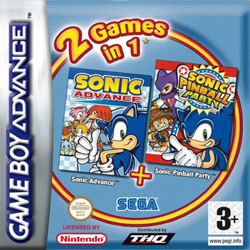 2 Games in 1 - Sonic Advance & Sonic Pinball Party